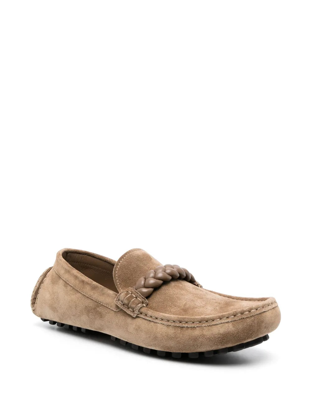 Gianvito Rossi braided suede loafers 