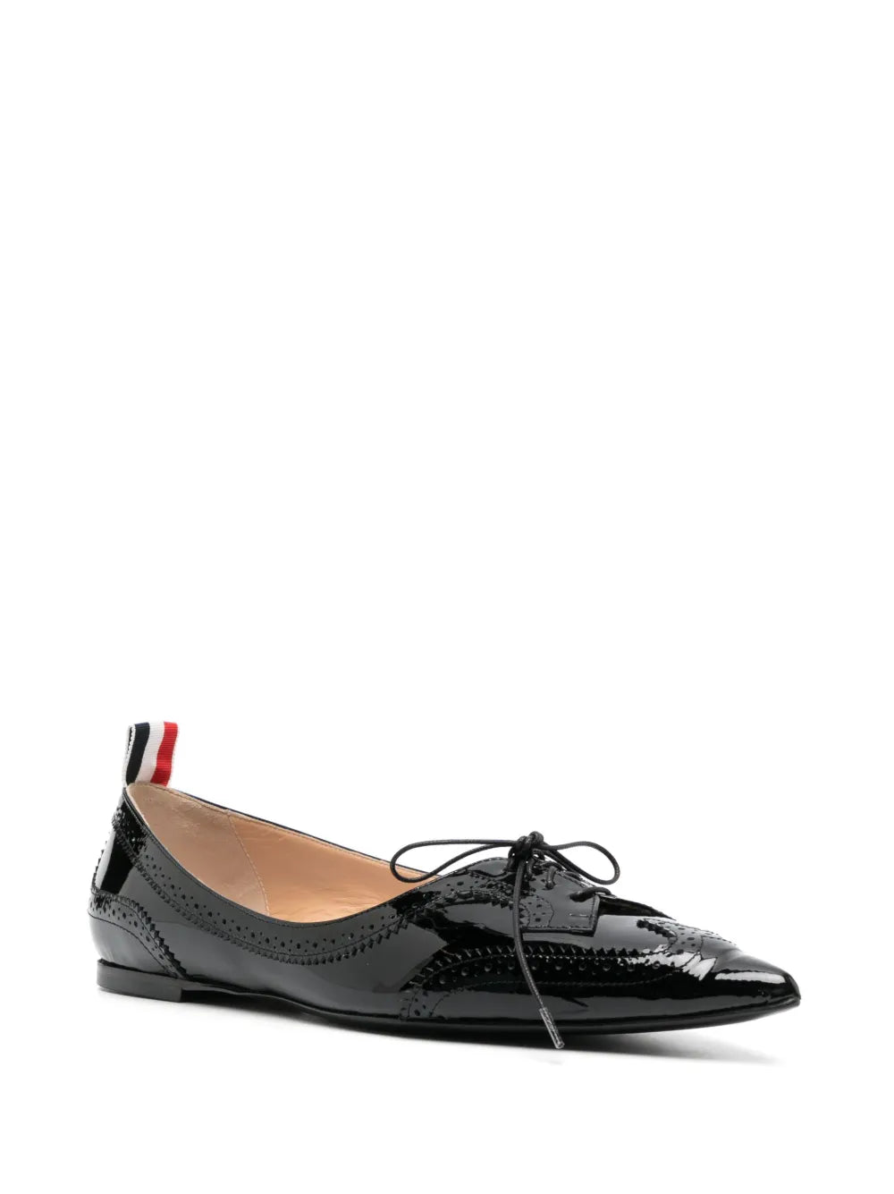 Thom Browne pointed-toe leather loafers