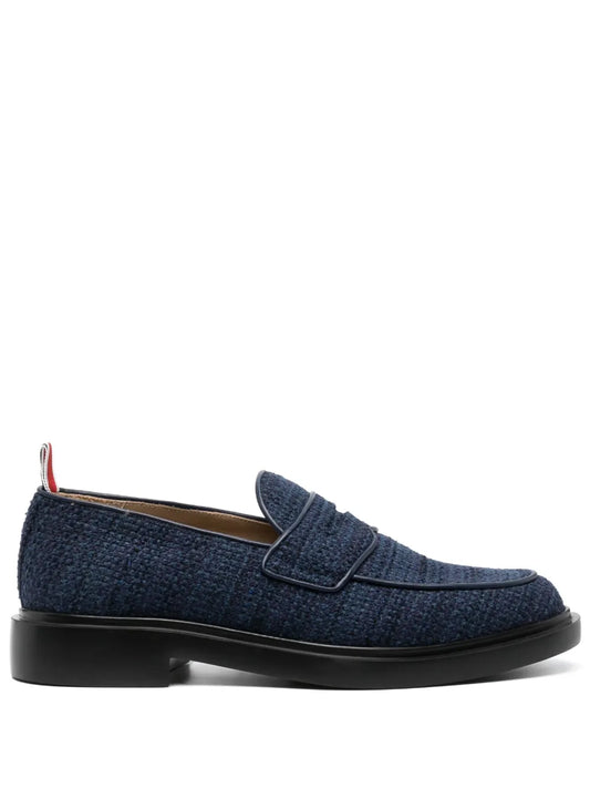 Thom Browne tweed penny loafers