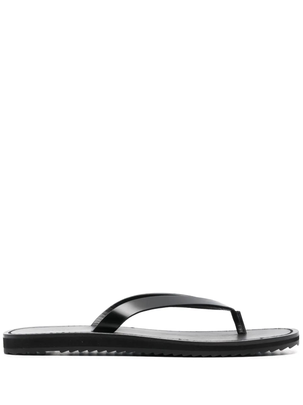 The Row thong-strap leather flip flops