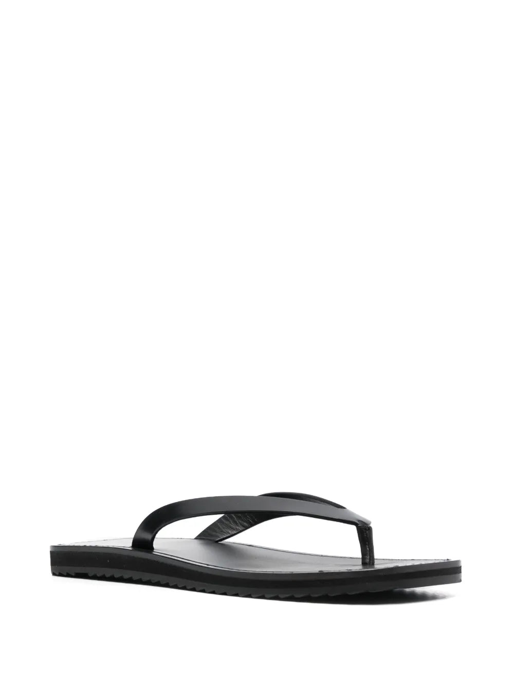 The Row thong-strap leather flip flops