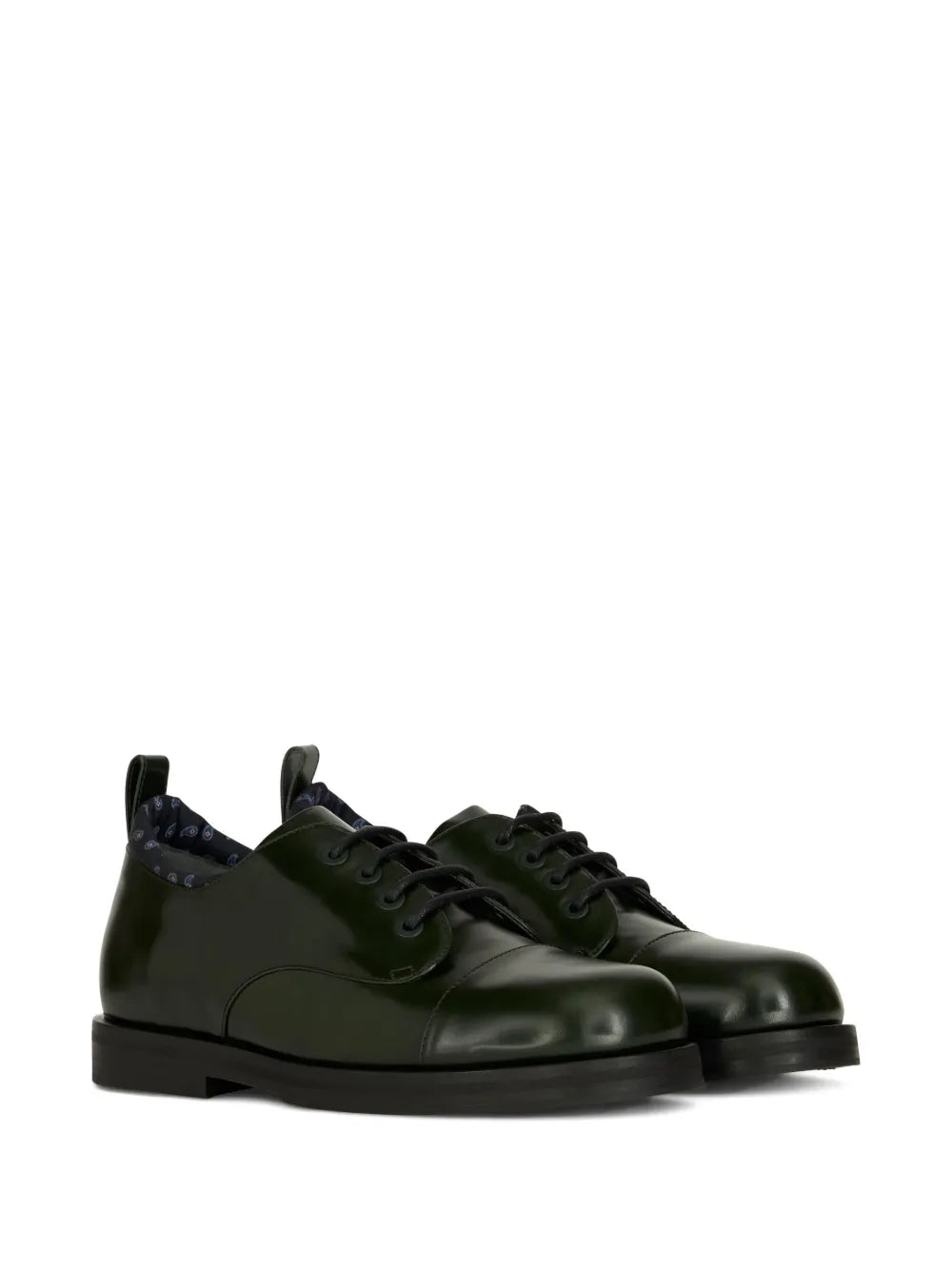 ETRO paisley-print lining Derby shoes
