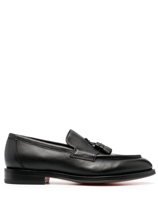 Santoni tassel-detail leather loafers