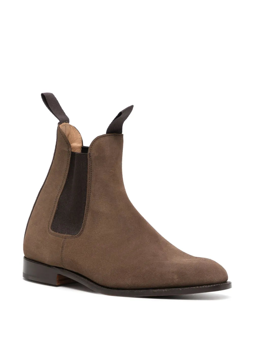 Tricker's elasticated-panels suede ankle boots