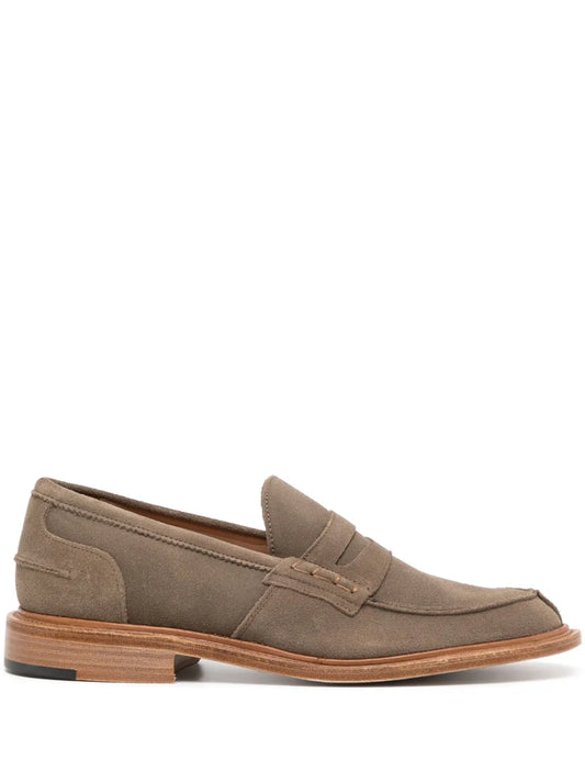 Tricker's slip-on suede loafers