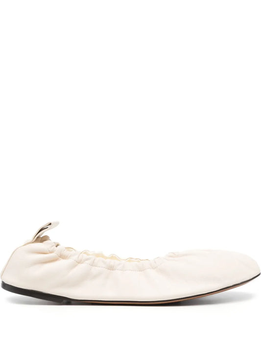 The Row Glove leather ballerinas