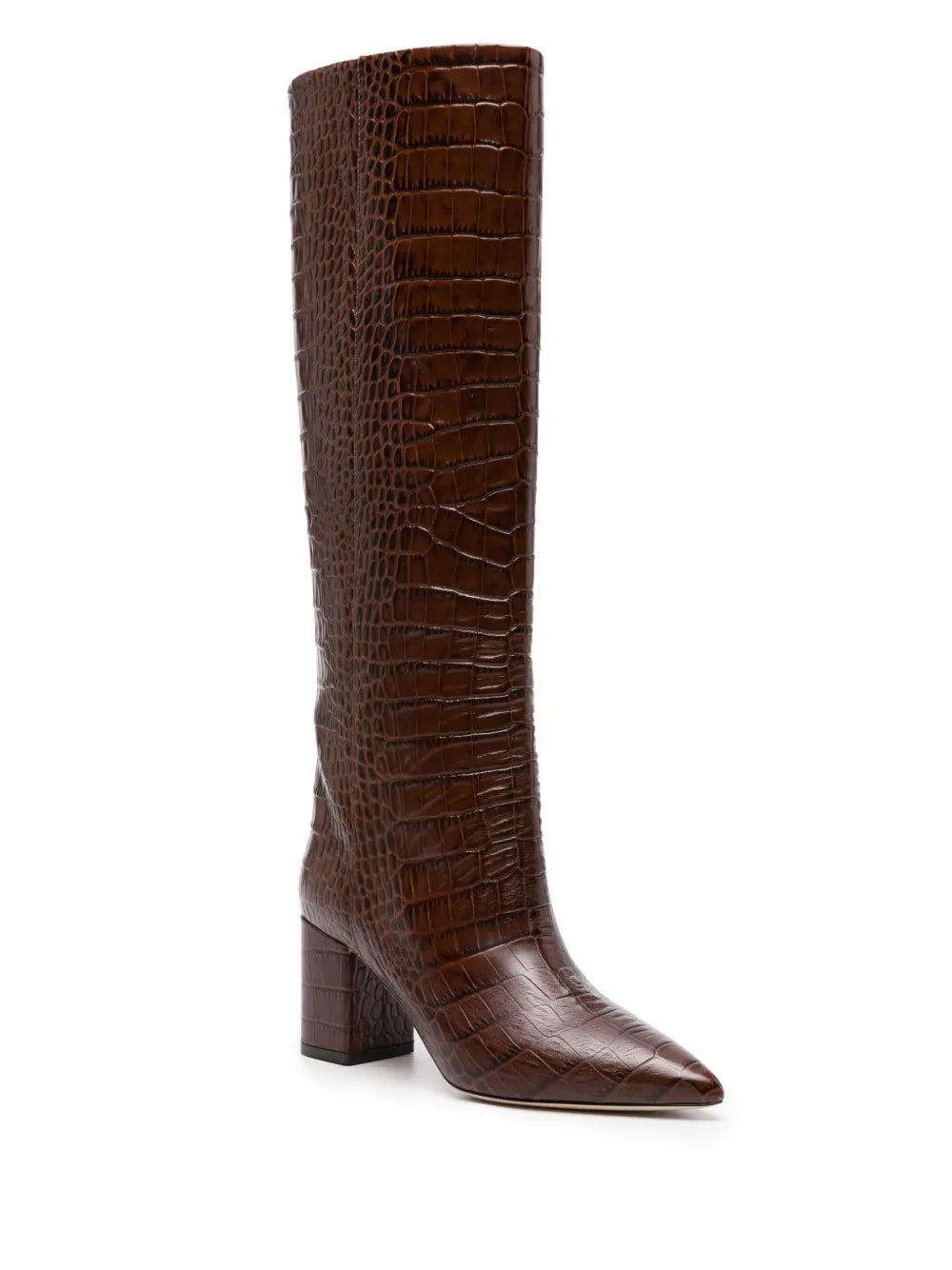 Paris Texas Anja 70mm crocodile-effect boots