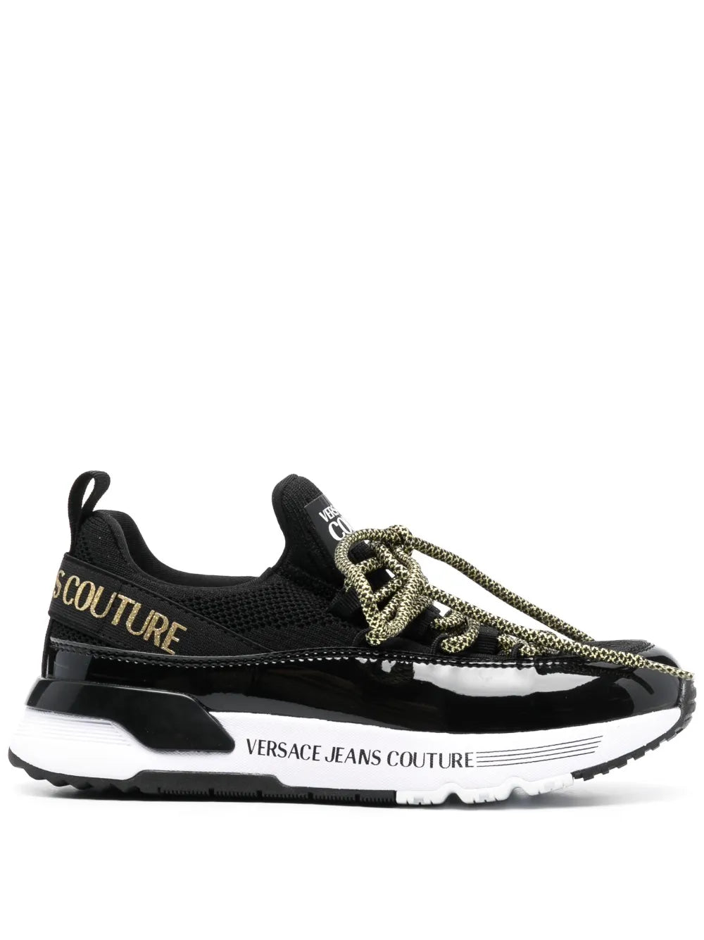 Versace Jeans Couture logo-print almond-toe sneakers 