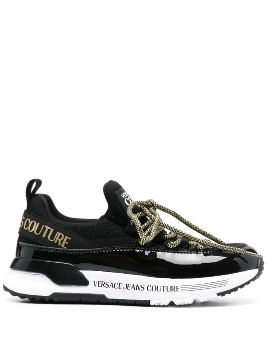 Versace Jeans Couture logo-print almond-toe sneakers 