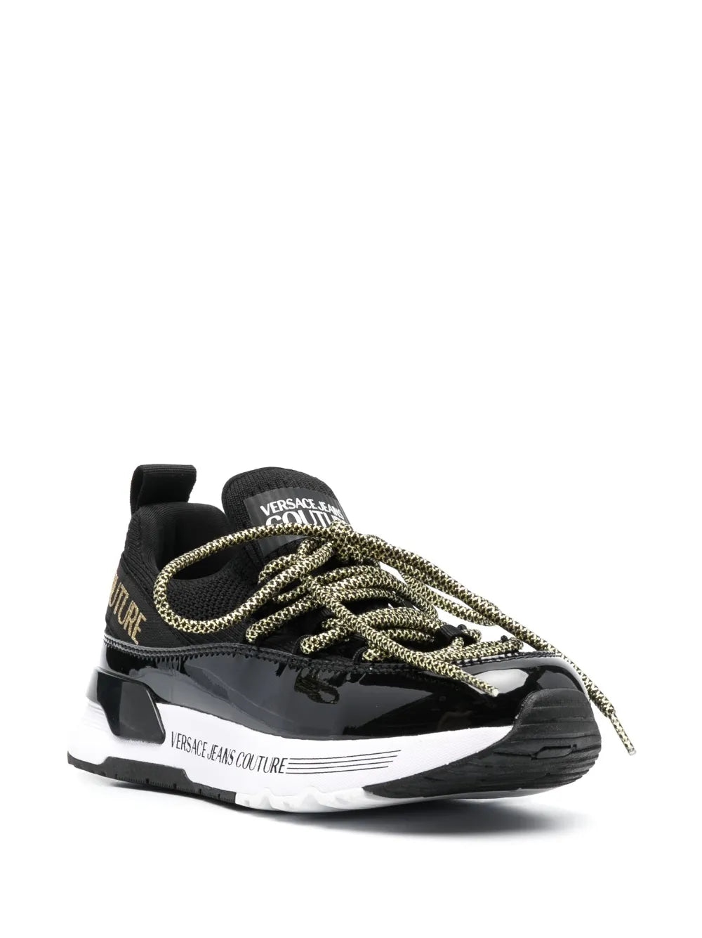 Versace Jeans Couture logo-print almond-toe sneakers 