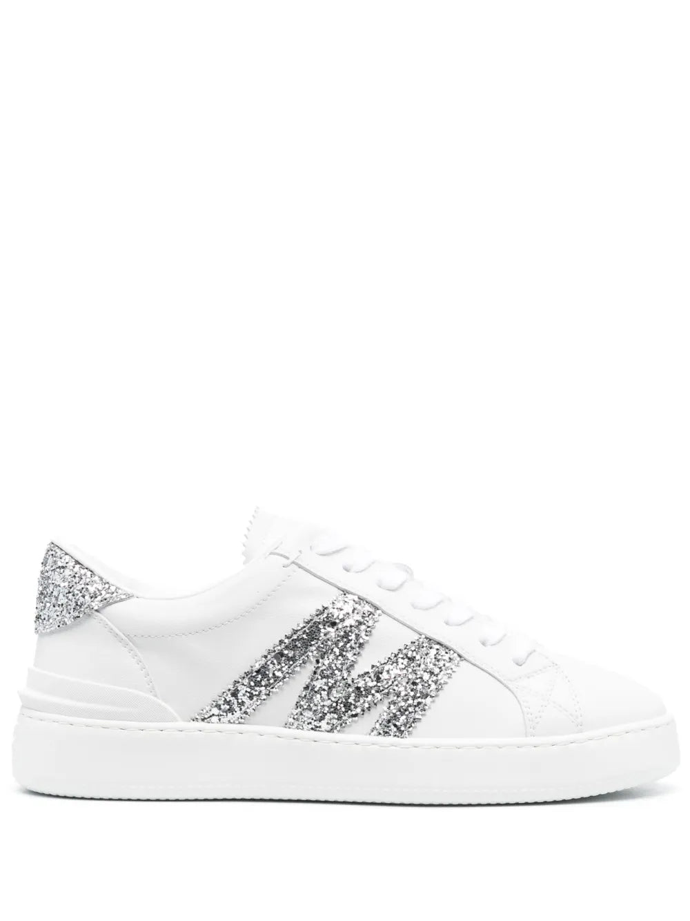 Moncler Monaco glitter-embellished sneakers