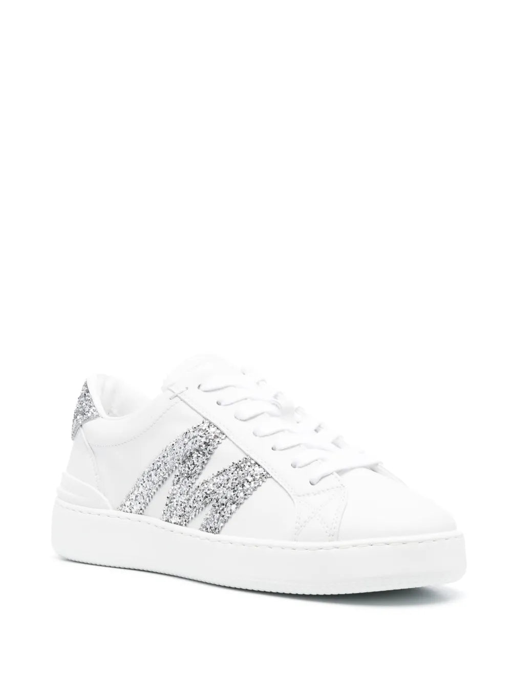Moncler Monaco glitter-embellished sneakers