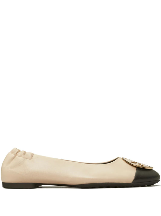 Tory Burch Claire cap-toe ballerina shoes