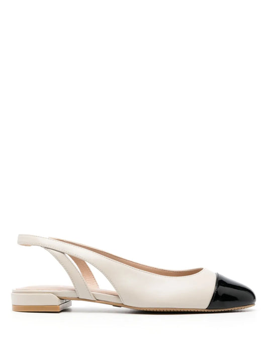 Stuart Weitzman cut-out slingback ballerina shoes