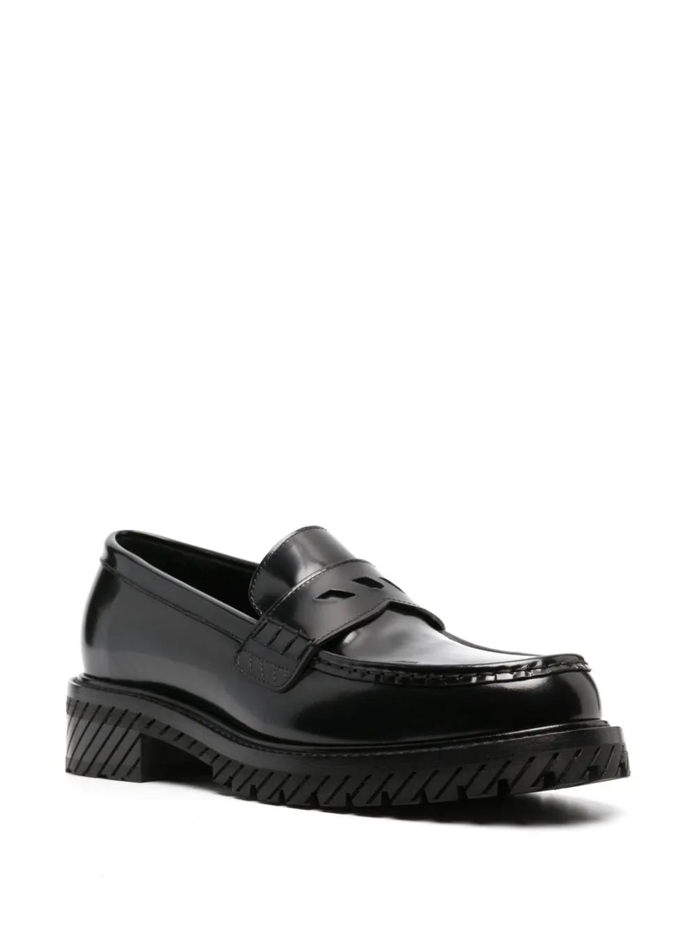 Off-White chunky-sole leather loafers