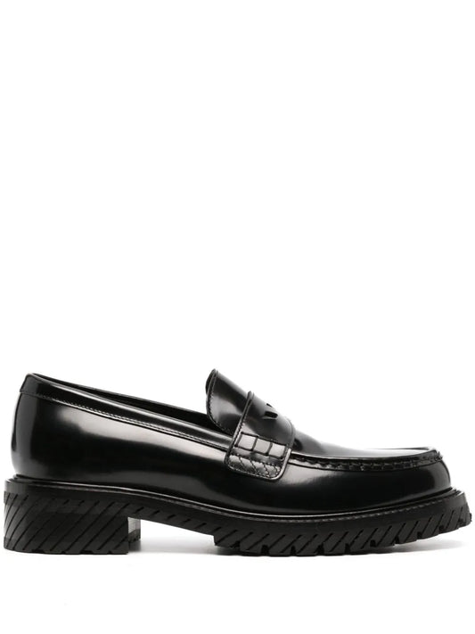 Off-White chunky-sole leather loafers