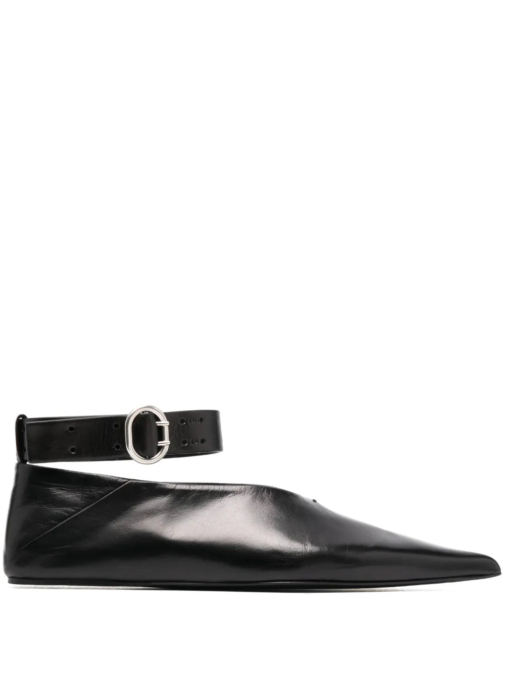 Jil Sander ankle-detail ballerina shoes