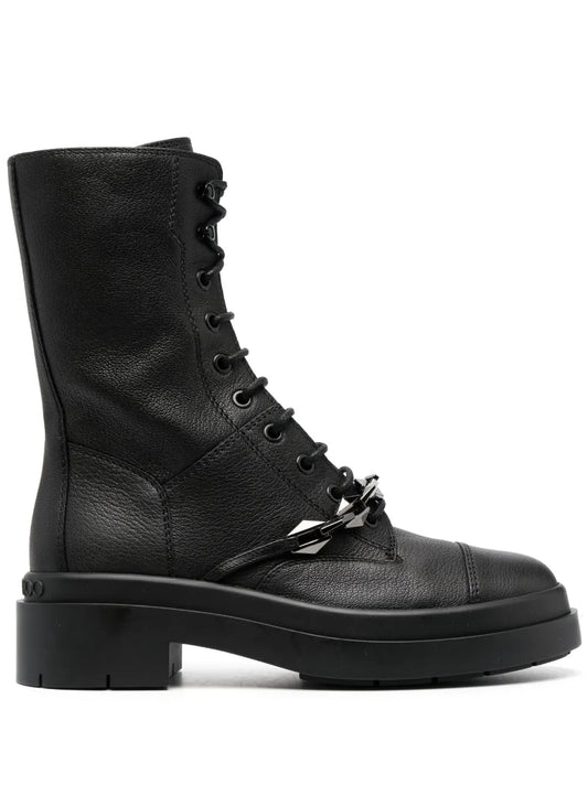 Jimmy Choo Nari grained-texture leather boots