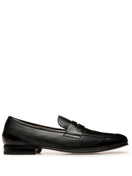Bally Saix-U grained-leather loafers