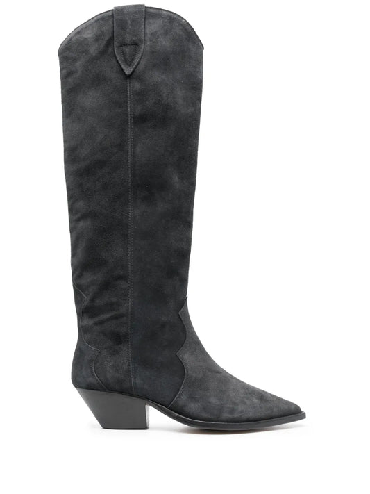 ISABEL MARANT Denvee 50mm suede knee-high boots