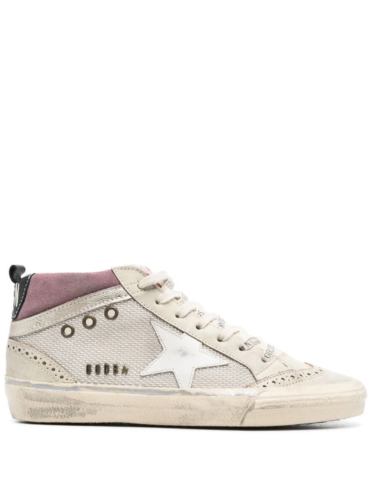Golden Goose logo-print hi-top sneakers 