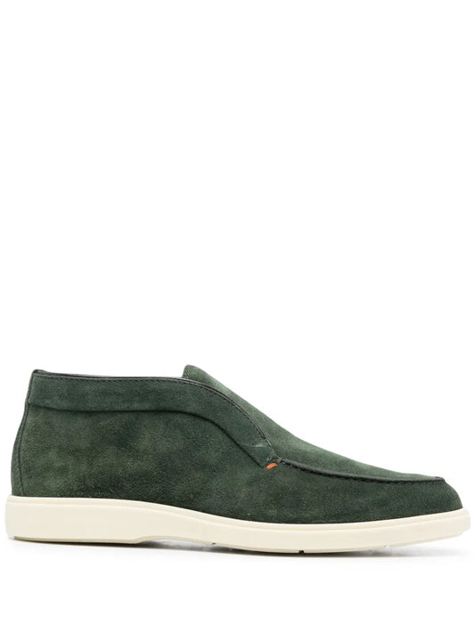 Santoni slip-on suede boots