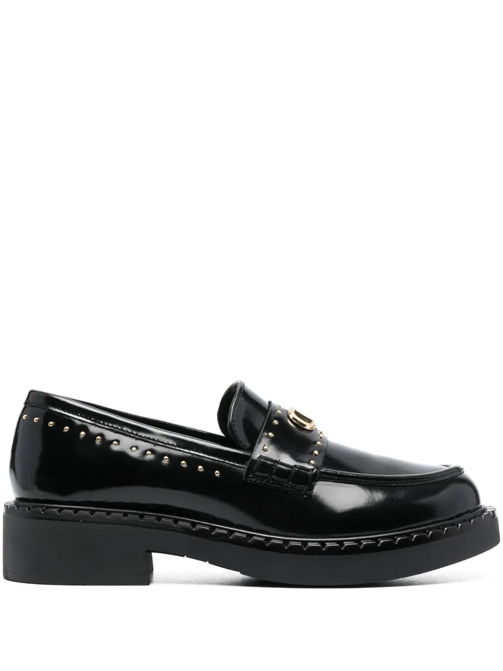 TWINSET 40mm stud-embellished leather loafers