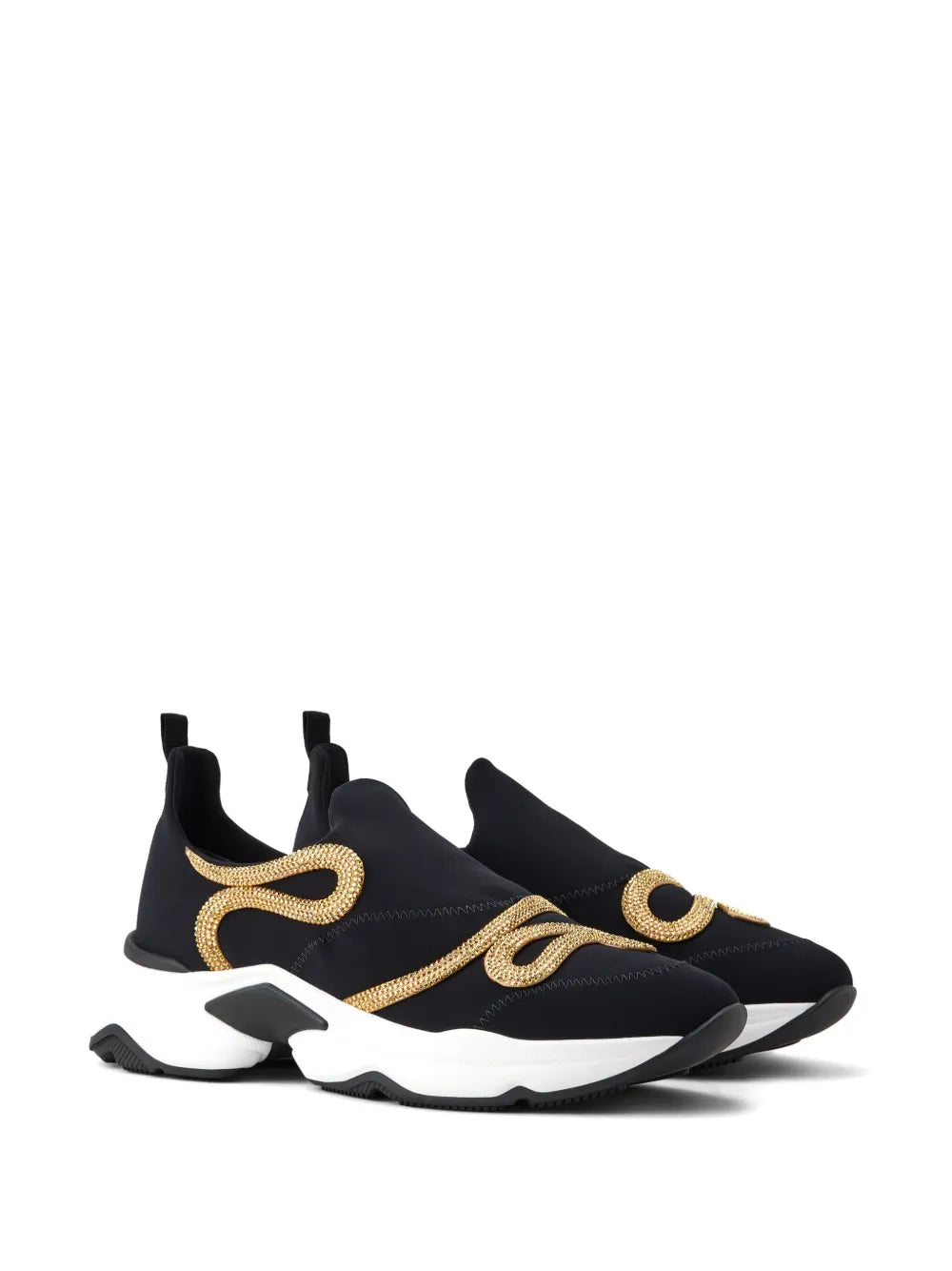 René Caovilla Morgana crystal-embellished sneakers 