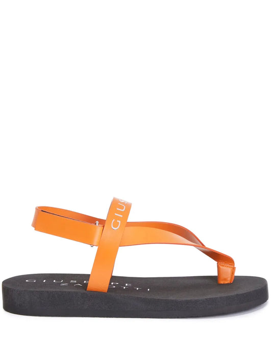 Giuseppe Zanotti Khais logo-embossed leather sandals