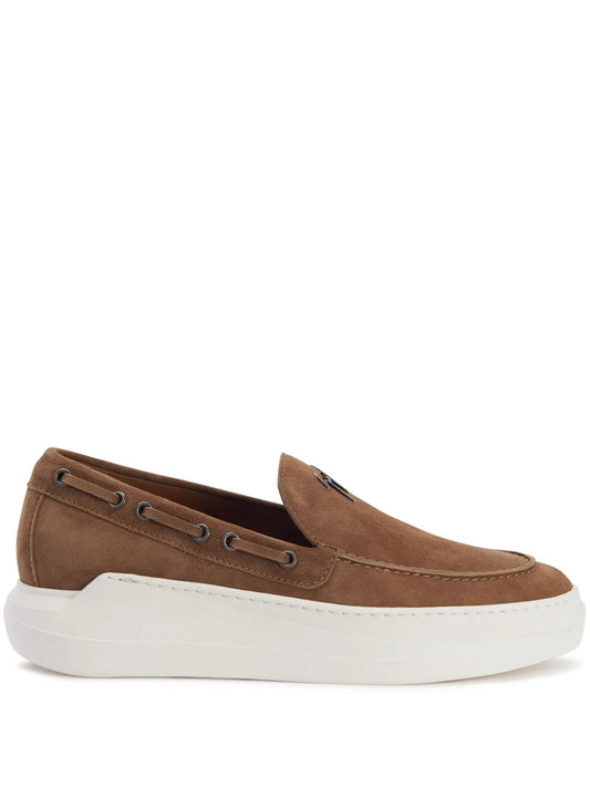 Giuseppe Zanotti Conley String leather boat shoes