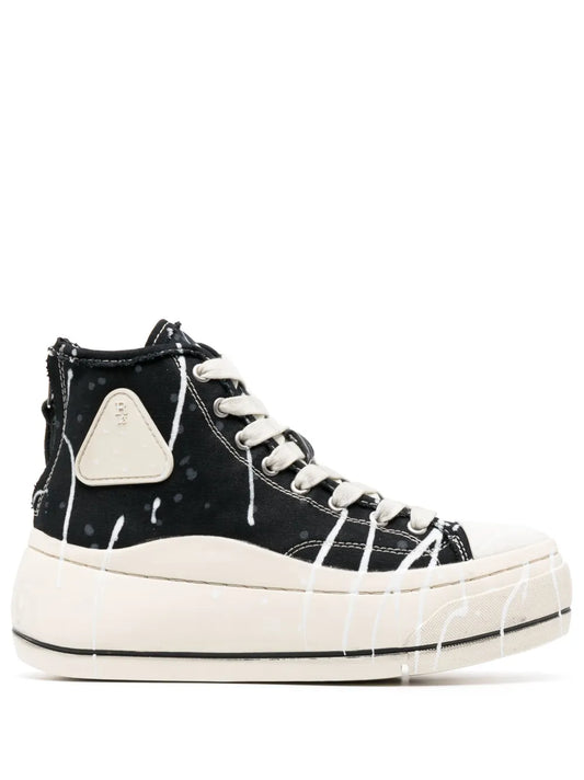 R13 Kurt paint-splatter sneakers