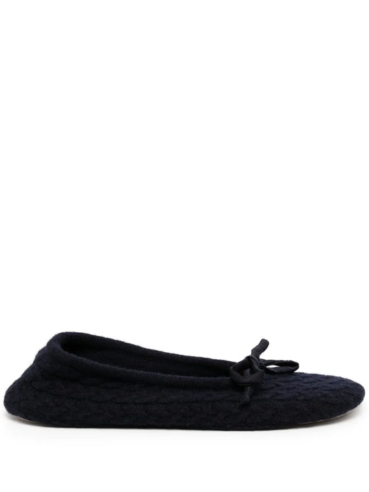 N.Peal knitted cashmere slippers