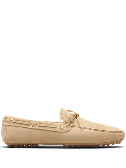 Car Shoe fur-lined suede driving shoes