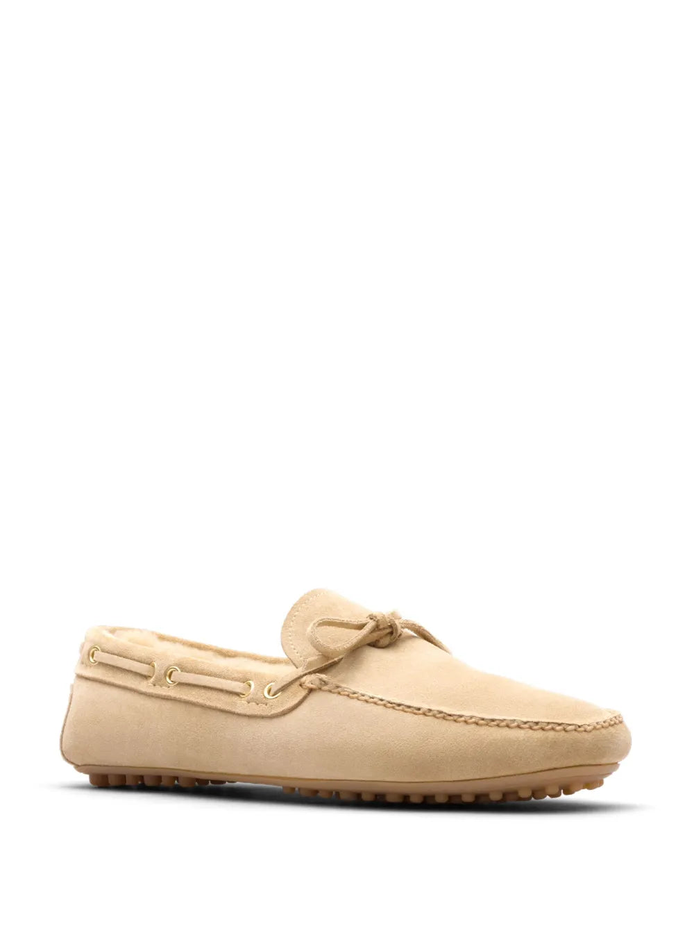 Car Shoe fur-lined suede driving shoes