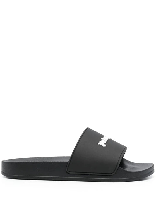 Palm Angels logo-embossed pool slides