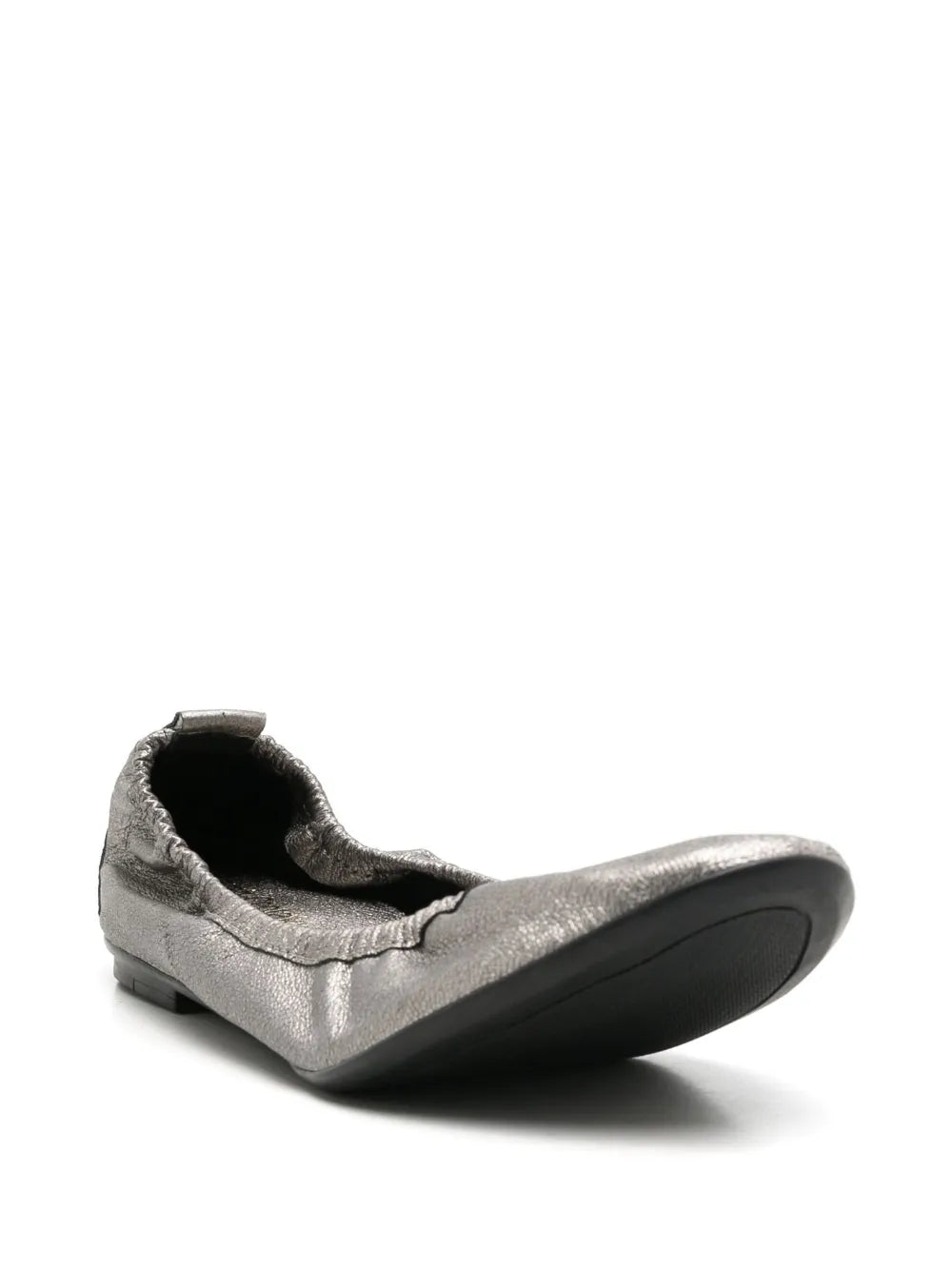 Sarah Chofakian Julia metallic-effect ballerina shoes 
