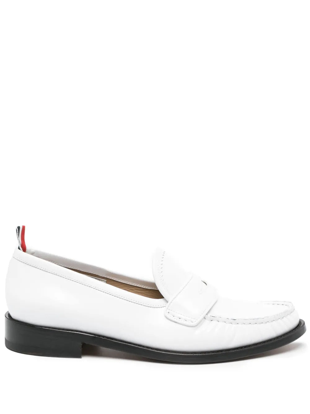 Thom Browne penny-slot RWB loafers
