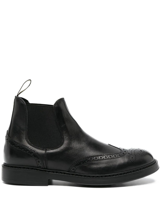 Doucal's perforated leather ankle boots