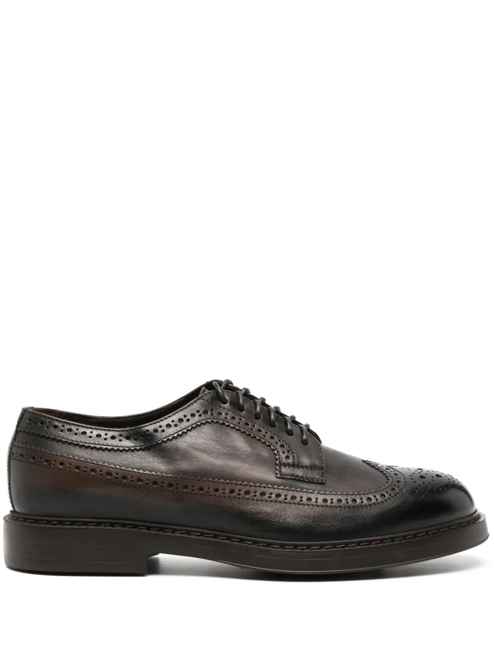 Doucal's leather lace-up Brogue shoes