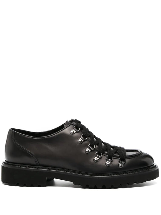 Doucal's round-toe leather lace-up shoes