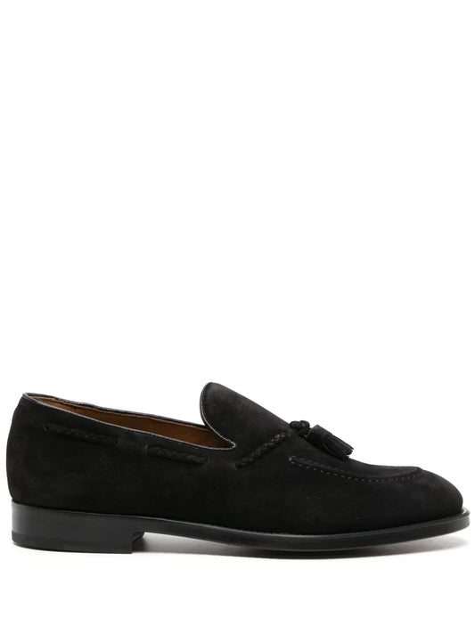 Doucal's tassel-detail calf-suede loafers