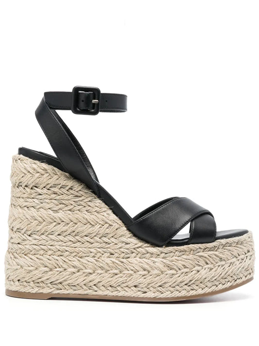 Christian Louboutin Mariza Zeppa 130mm ankle-strap espadrilles