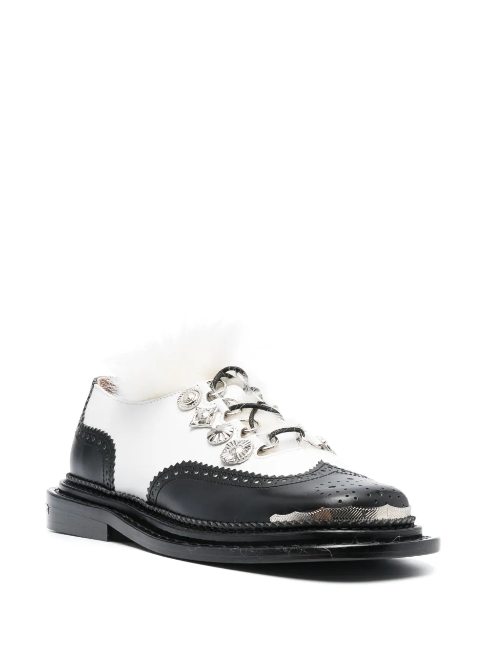 Toga Pulla two-tone 35mm embellished oxford shoes