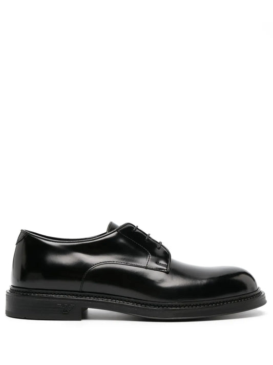 Emporio Armani panelled 35mm lace-up derby shoes