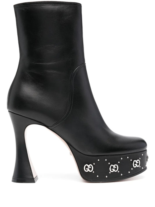 Gucci 115mm platform leather boots
