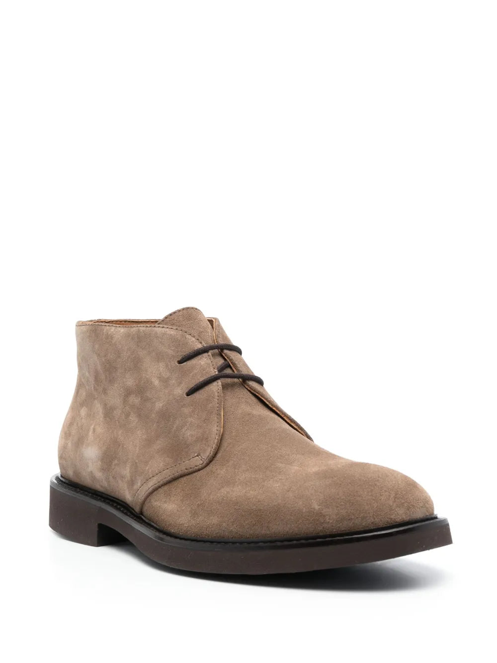 Doucal's lace-up suede derby shoes
