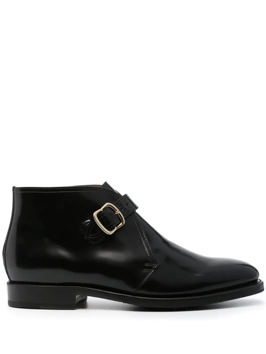 FURSAC buckle-fastening leather boots