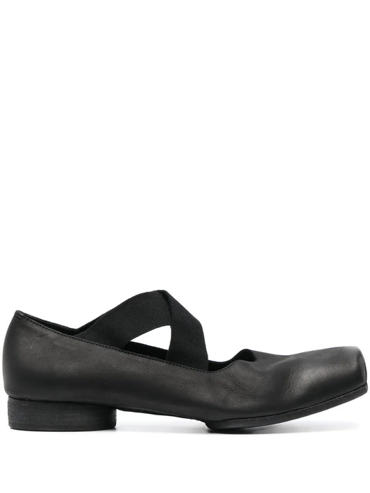 Uma Wang square-toe 23mm leather ballerina shoes