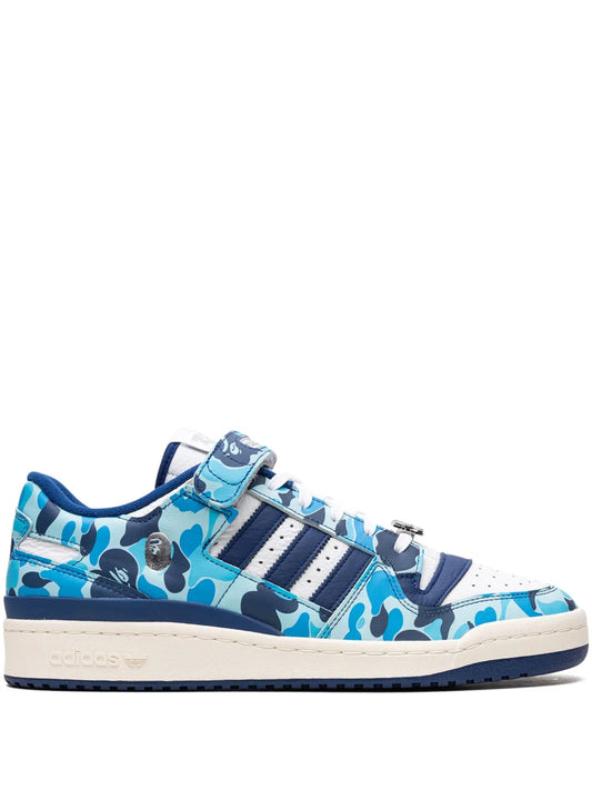 adidas  Forum '84 Low "Bape 30th Anniversary Blue Camo" sneakers