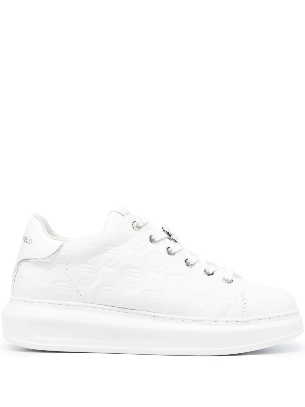 Karl Lagerfeld debossed-monogram low-top sneakers